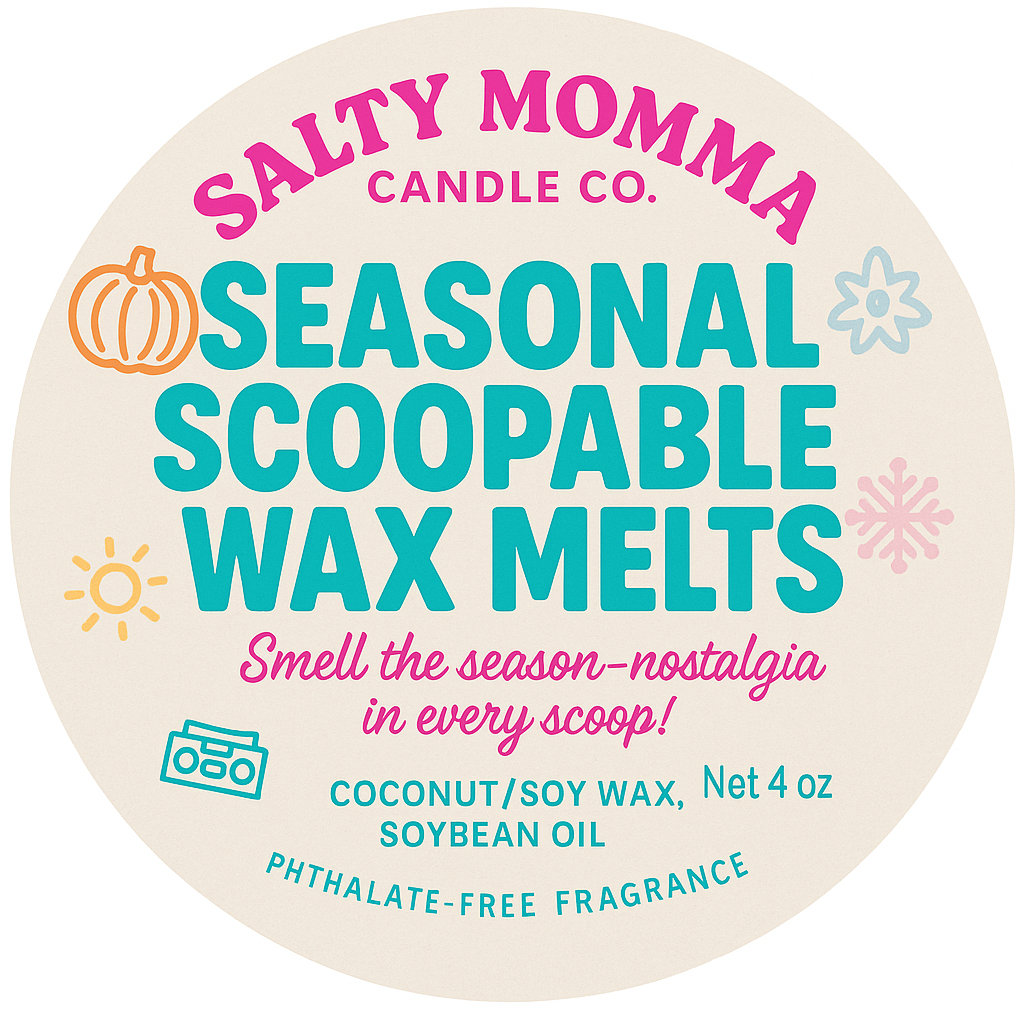 Seasonal Scoopable Wax Melts – Smell the Season! 🍂❄️🌸☀️