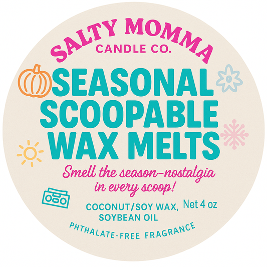 Seasonal Scoopable Wax Melts – Smell the Season! 🍂❄️🌸☀️