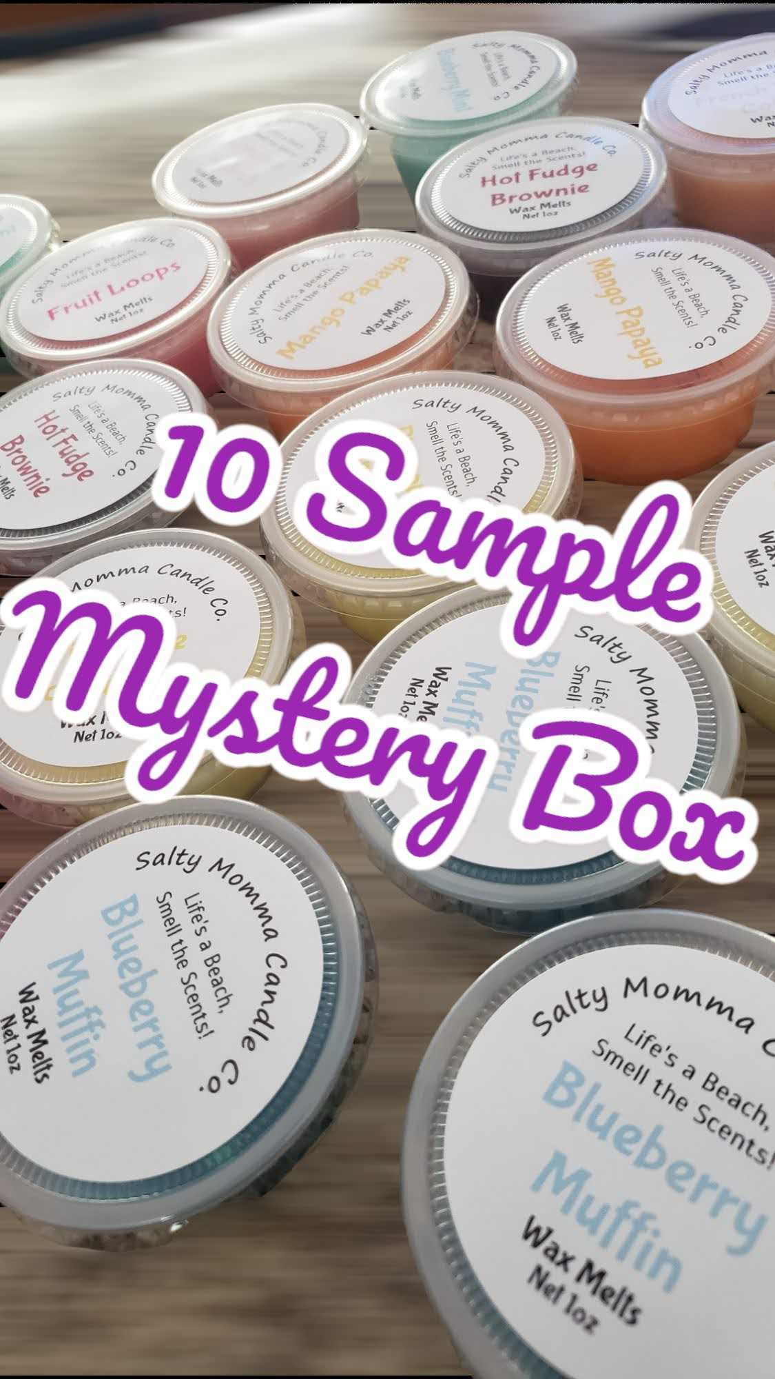 10 Sample Scoop-able Wax Melt Mystery Box