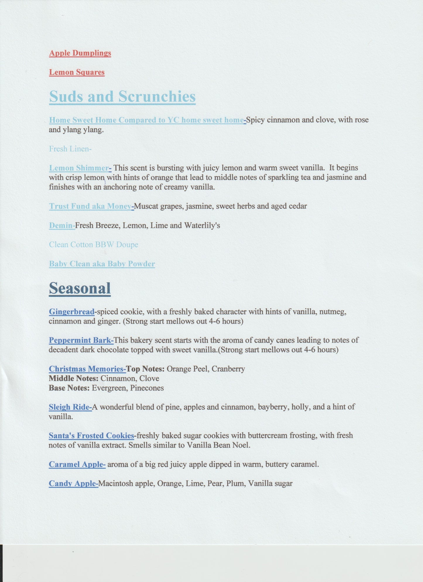 Suds and Scrunchies 4oz Scoopable Wax Melts